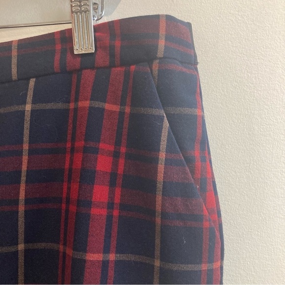 BLACK TAPE Sz XL Plaid Elastic Back Waist Tapered Leg Unlined Pockets Pants - Picture 3 of 7